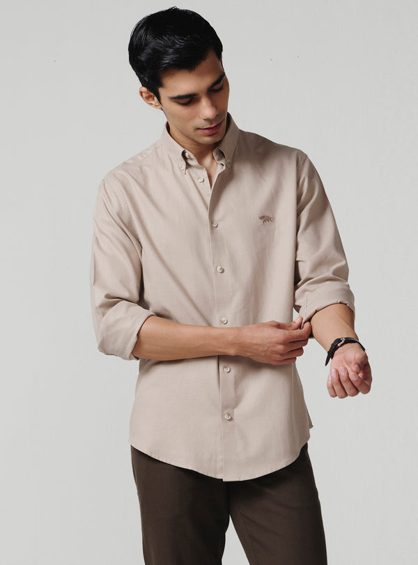 Khaki Cloud Cotton Shirt
