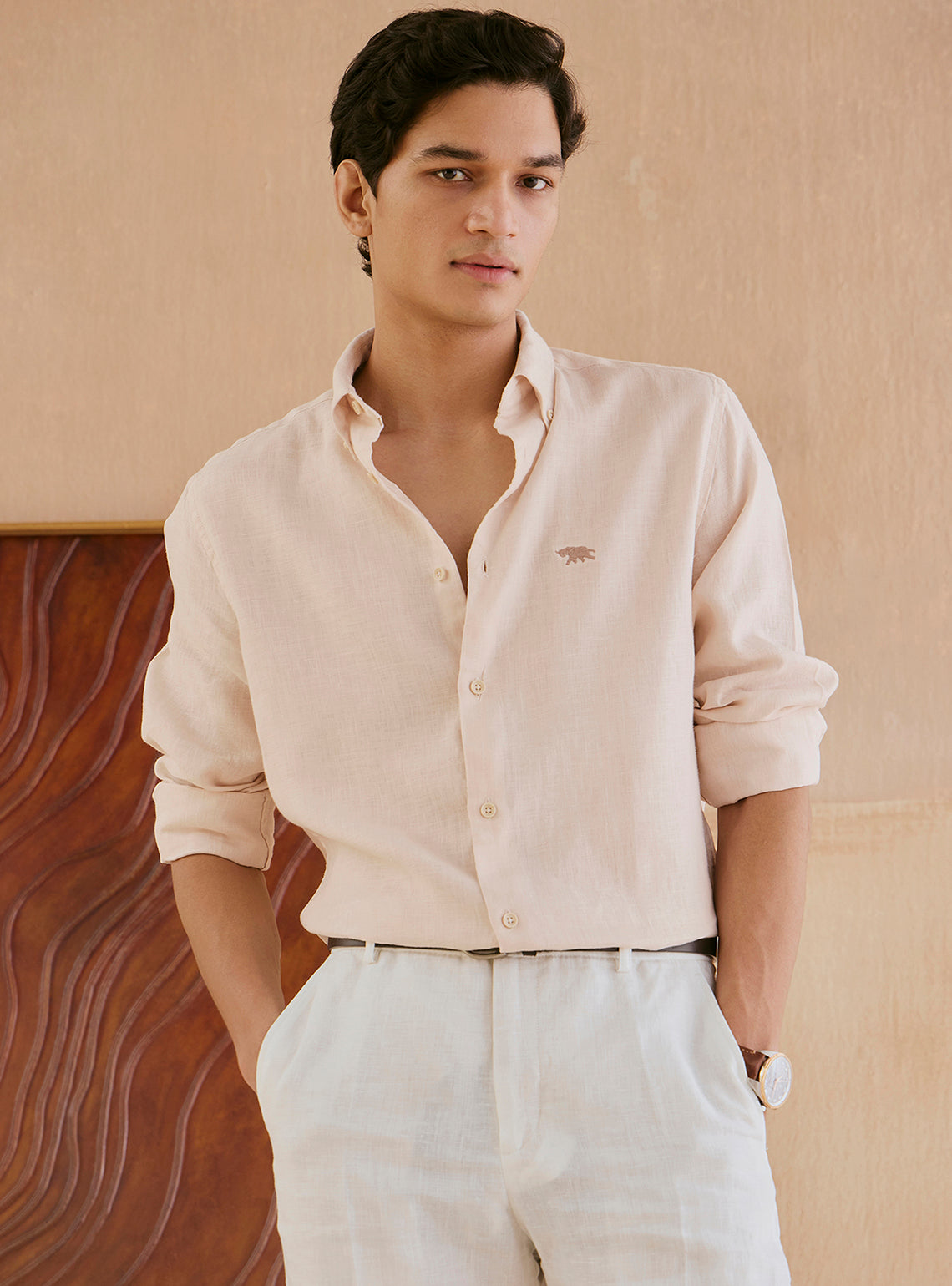 Shell Beige Linen Shirt