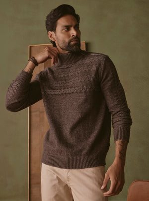 Chestnut Brown Textured Pullover