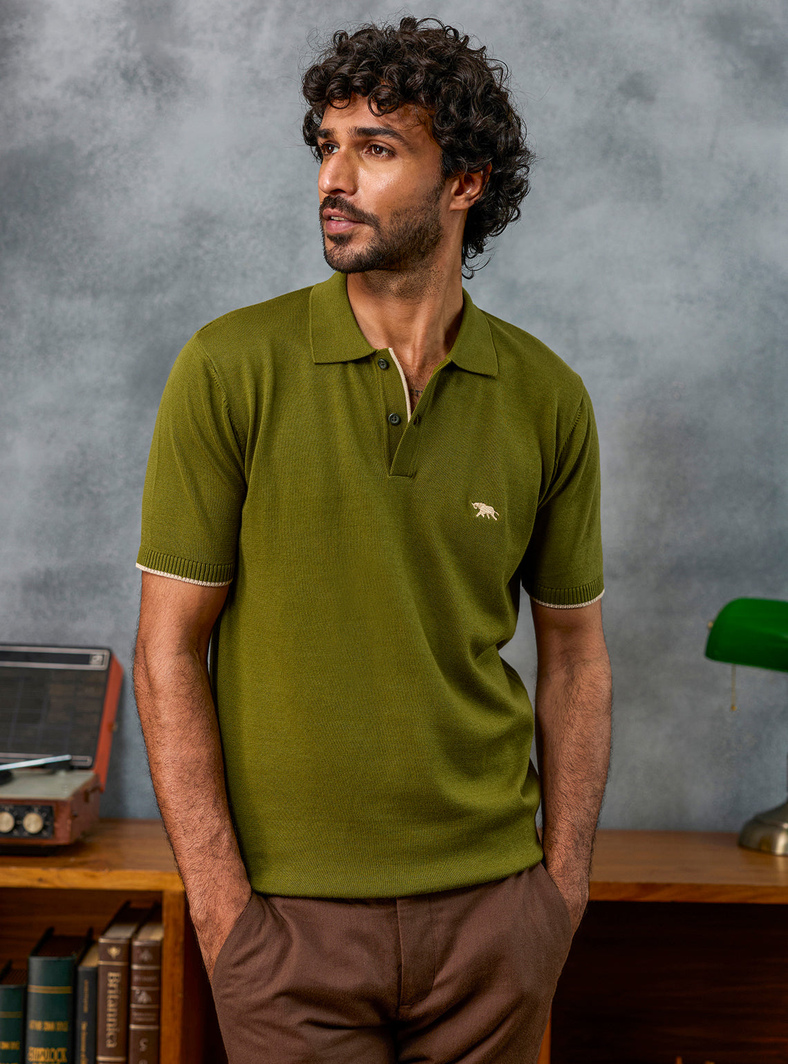 Wildcard Olive Cotton Polo
