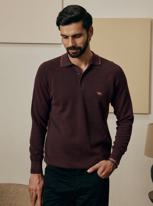 Mahogany Brown Cotton Pullover