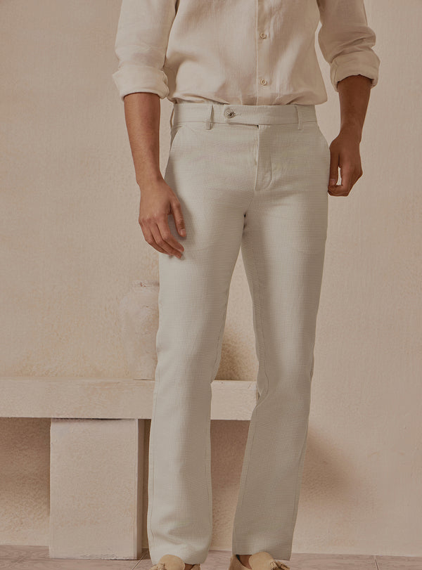 Drift Beige Linen Trousers