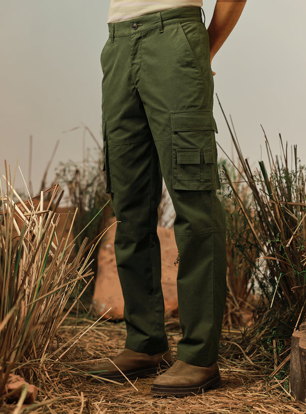 Trailblazer Olive Cotton Cargo Pant