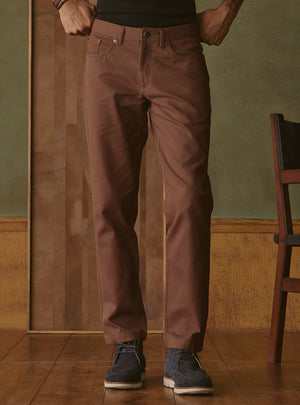 Earthy Brown Cotton Chino