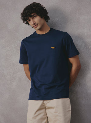 Wolfsbane Navy Supima Cotton Crewneck