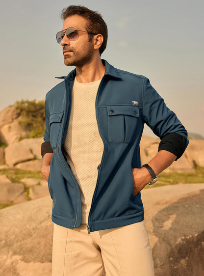 Concord Navy Poly Blend Jacket