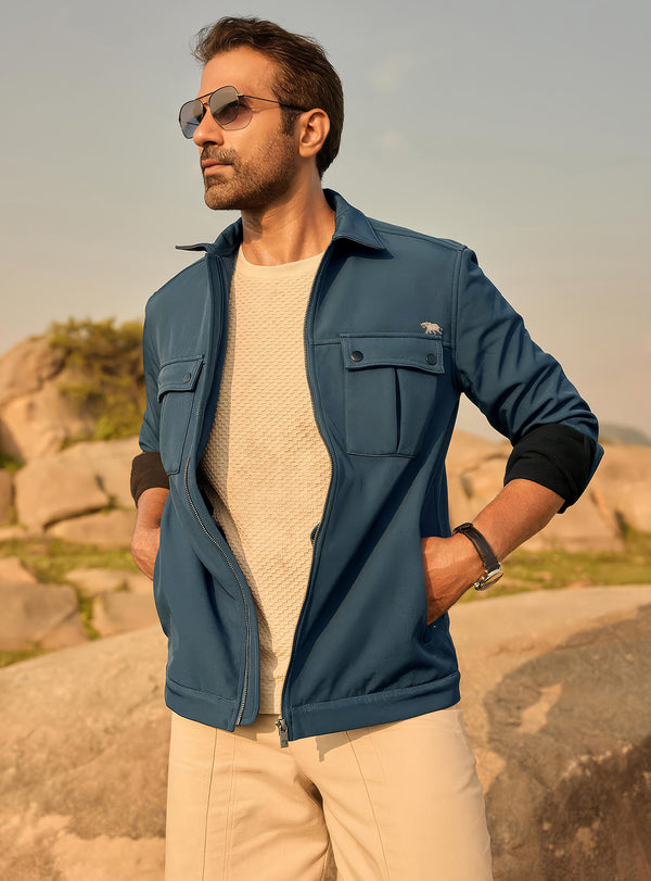 Concord Navy Poly Blend Jacket