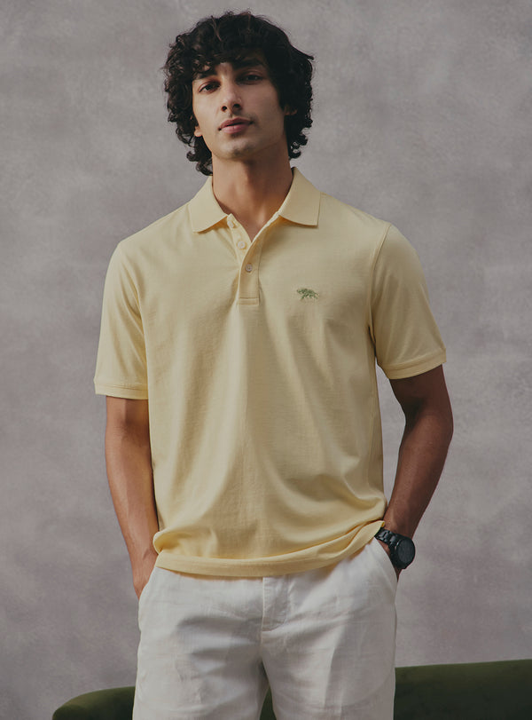 Turmeric Yellow Cotton Polo