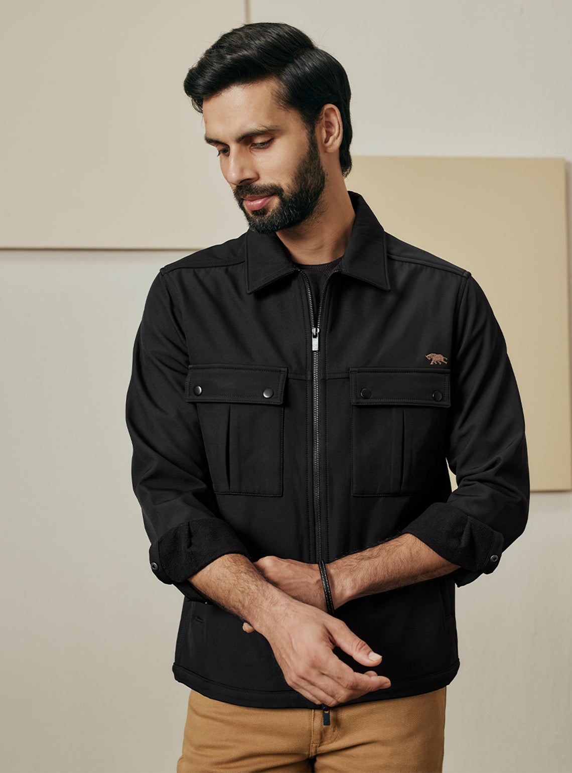 Nightshade Black Poly Rich Jacket