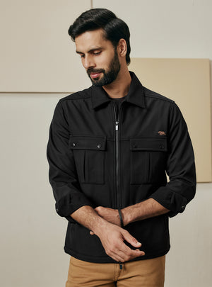 Nightshade Black Poly Rich Jacket