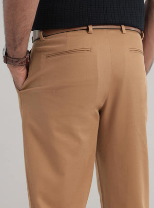 Chestnut Cotton Stretch Pants