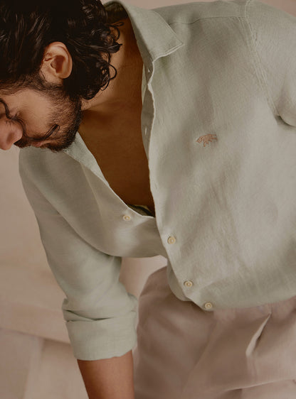 Current Green Linen Shirt