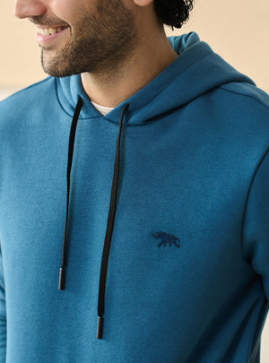 Arctic Blue Fleece Hoodie