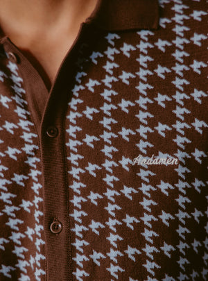 Old Fashioned Brown Cotton Knit Shirt