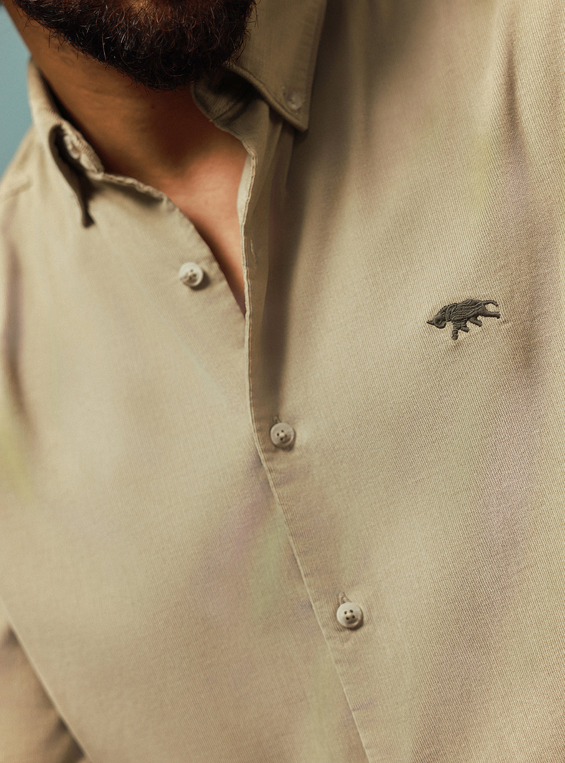 Sahara Khaki Corduroy Shirt