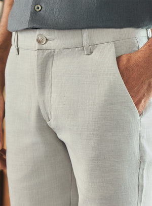 Mist Beige Linen Trousers