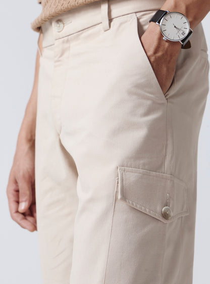 Khaki Frost Cotton Cargos