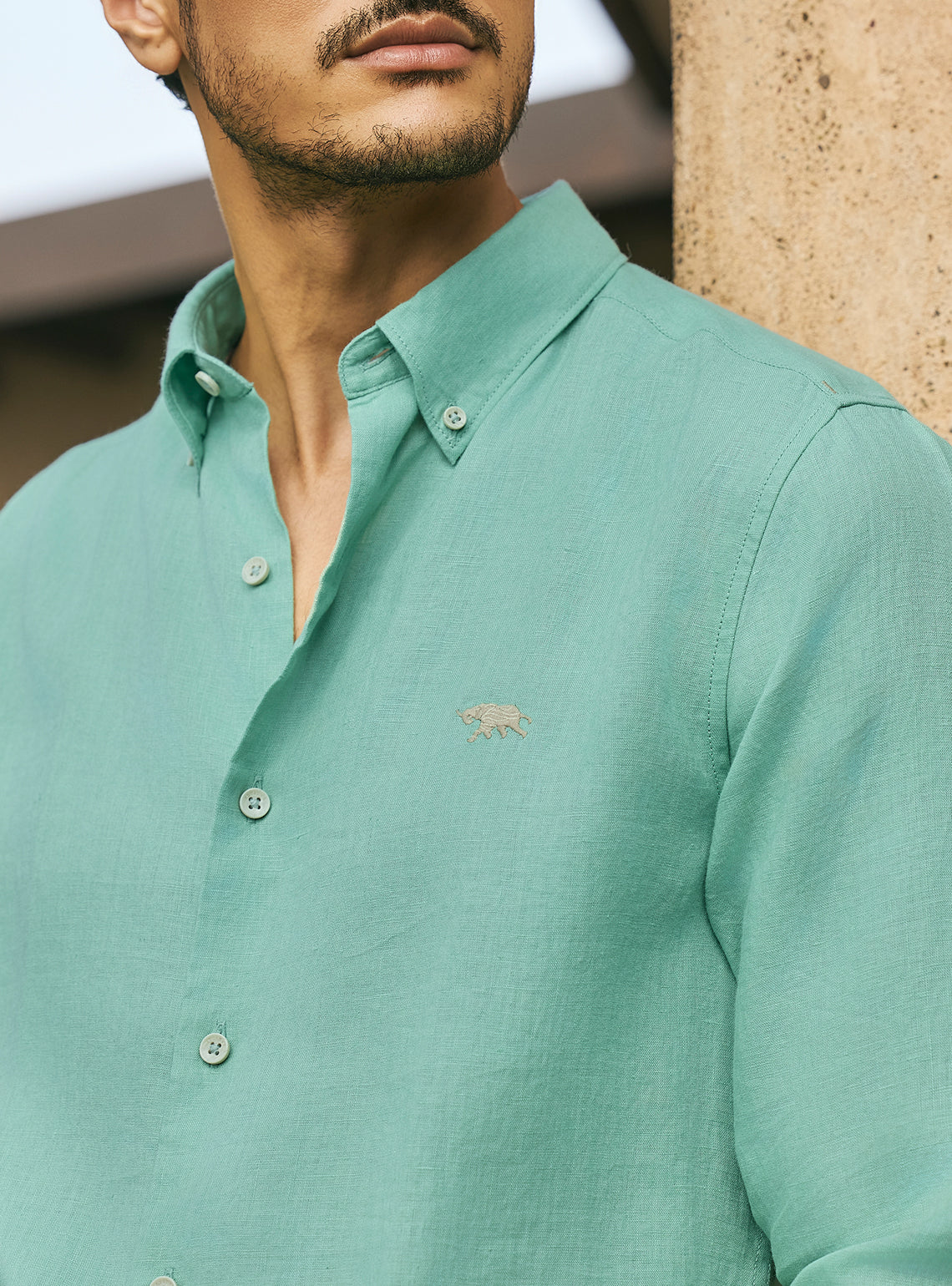 Meadow Mint Green Linen Shirt