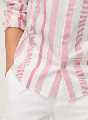 Sea Coral Stripe Shirt