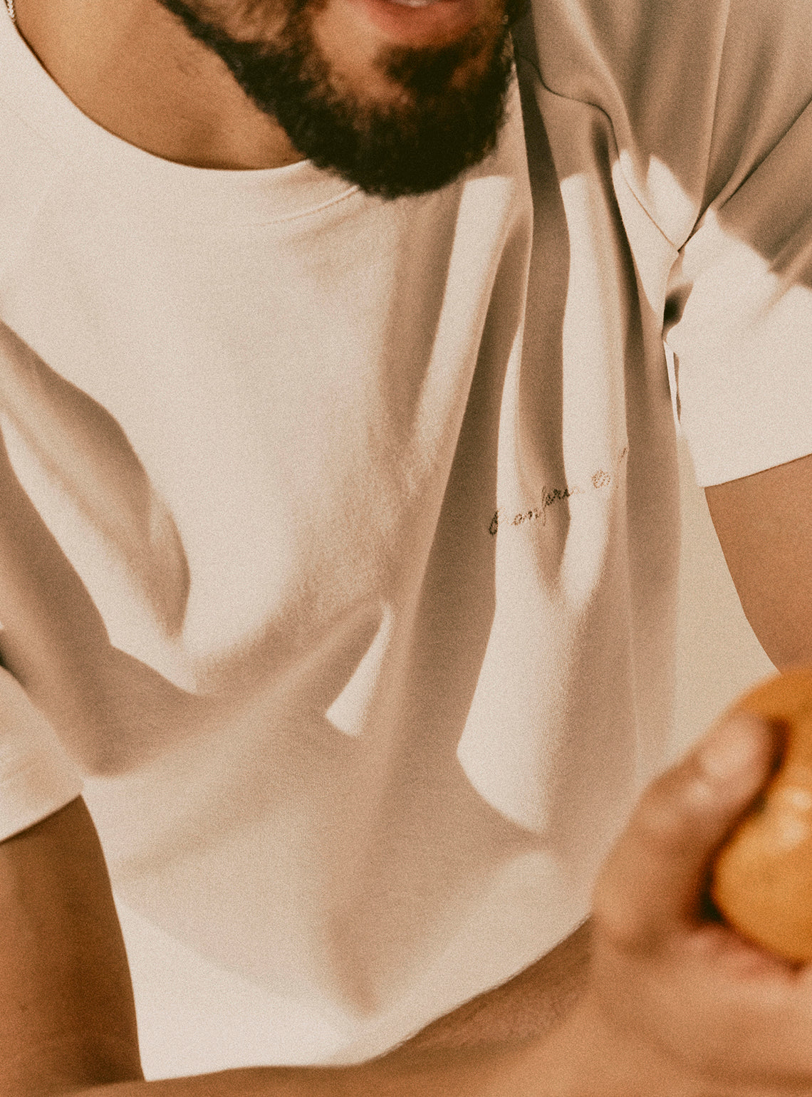 Formentera Off-White Cotton Crewneck