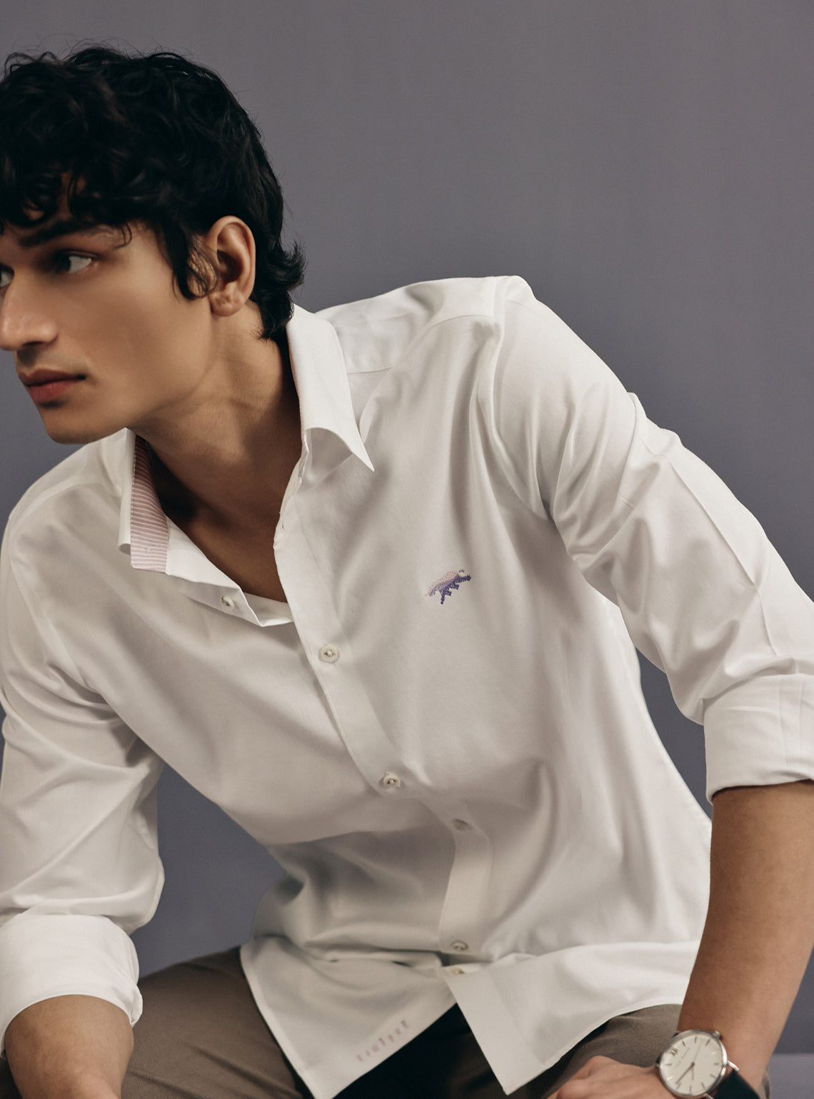 Absolute White Cotton Evening Shirt