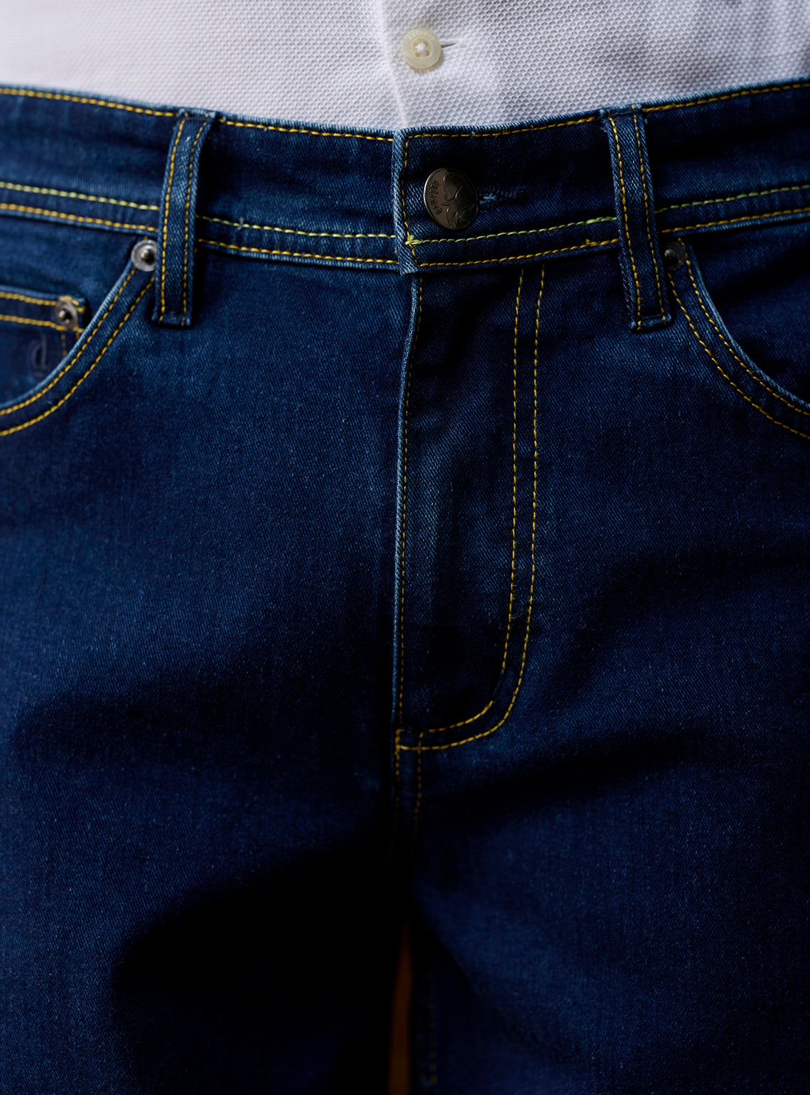 Ink Navy Triblend Denim Jeans