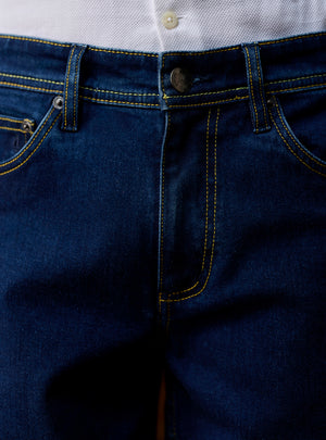 Ink Navy Triblend Denim Jeans