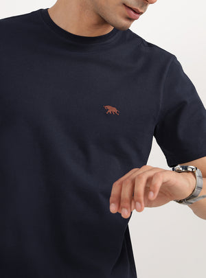Navy Pique Crew