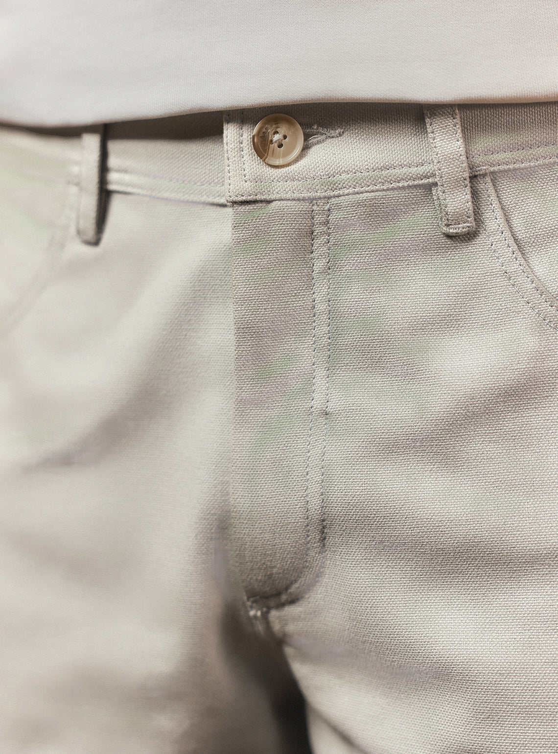 Granite Grey Cotton Cargo Pant