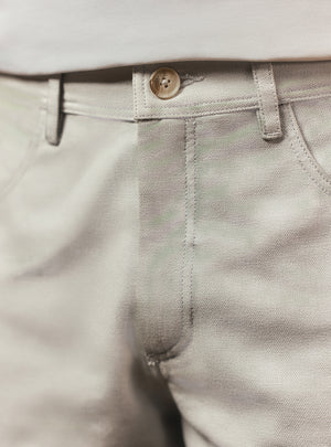 Granite Grey Cotton Cargo Pant