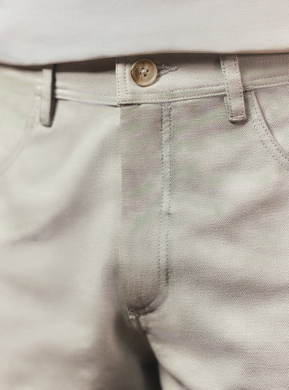 Granite Grey Cotton Cargo Pant