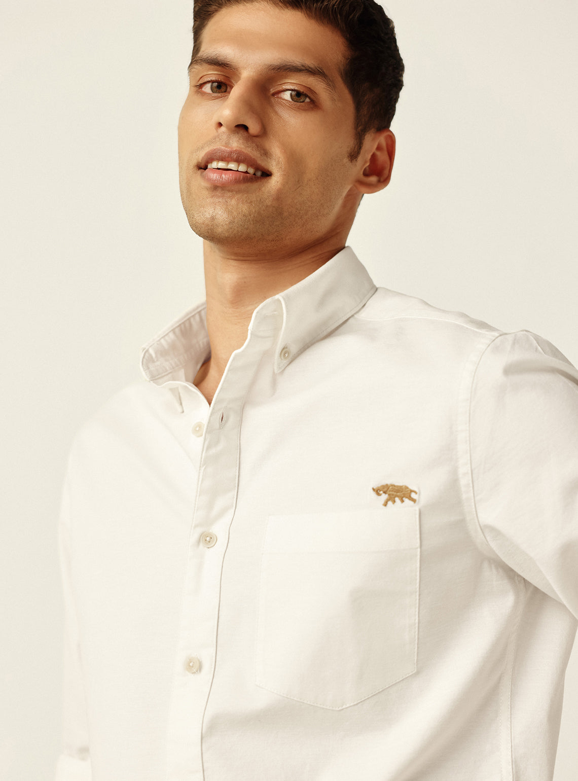 Classic Clean White Cotton Oxford Shirt