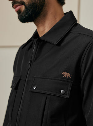 Nightshade Black Poly Rich Jacket
