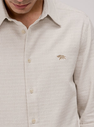 Canyon Khaki Cotton Dobby Shirt
