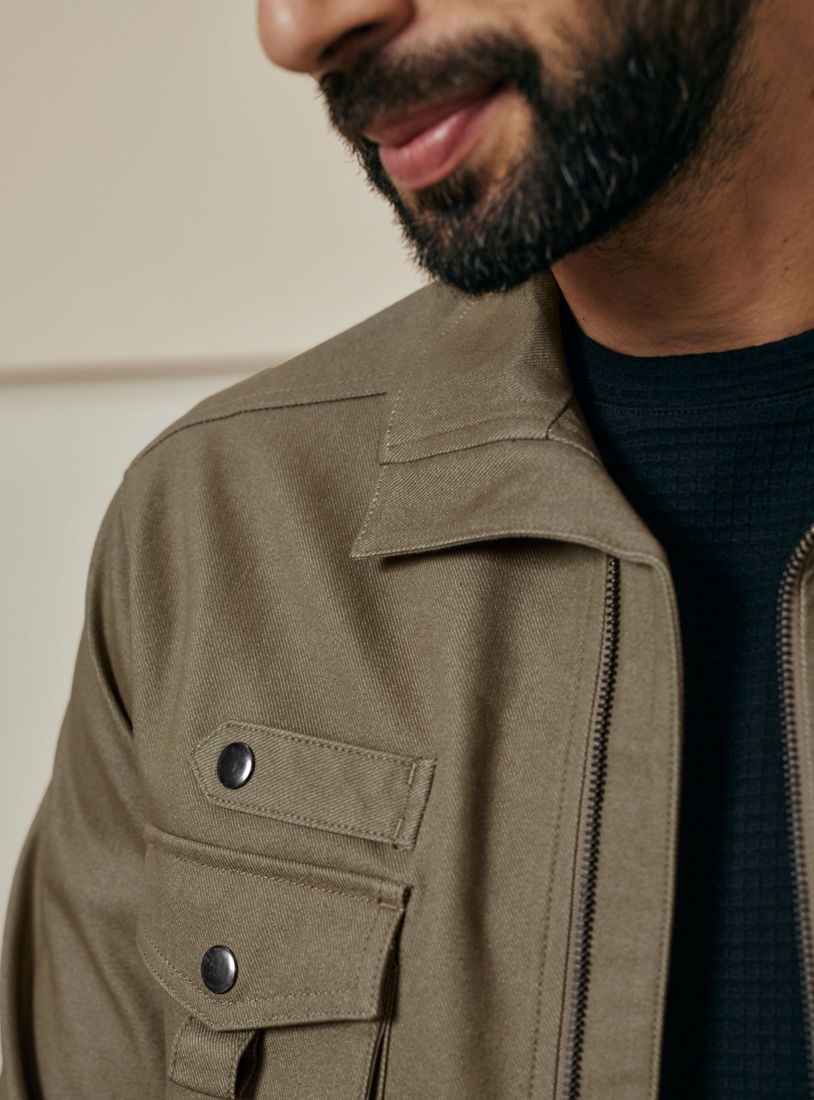 Cedar Brown Cotton Triblend Jacket