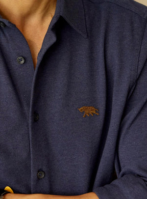 Sapphire Cotton Stretch Shirt