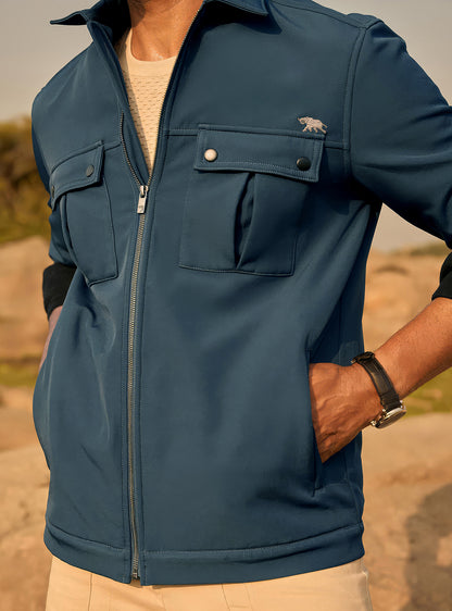 Concord Navy Poly Blend Jacket