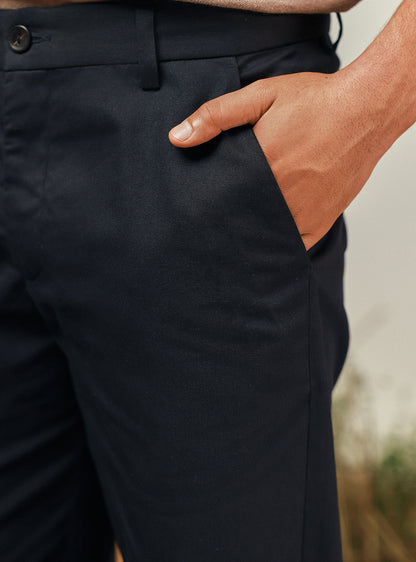 Harbour Trail Cotton Navy Chino
