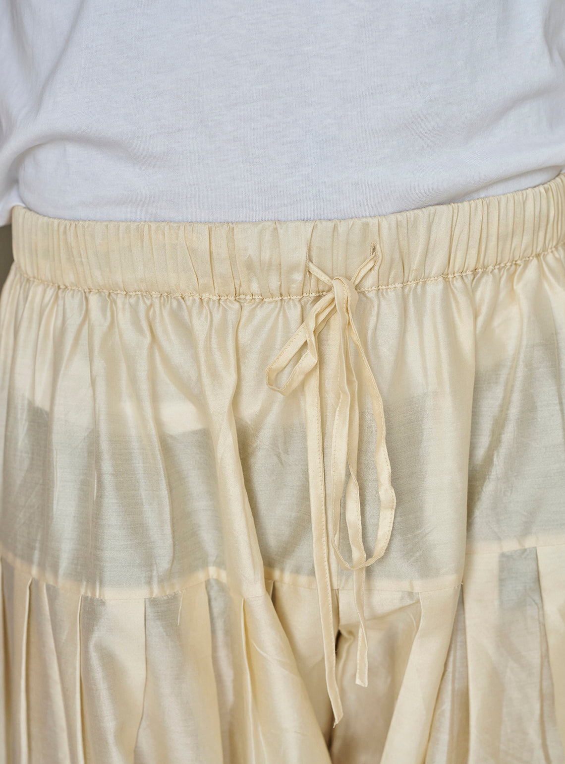 Aira Beige Cotton Silk Pyjama