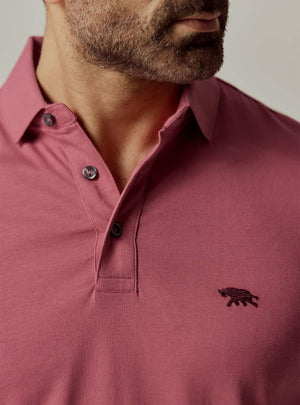 Coral Quartz Cotton Polo