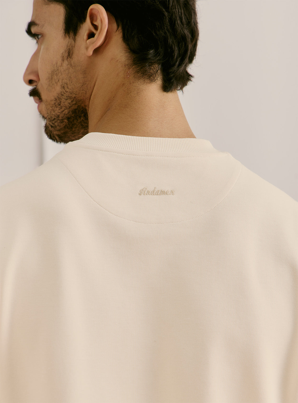 Cloud Off-White Cotton Blend Crewneck