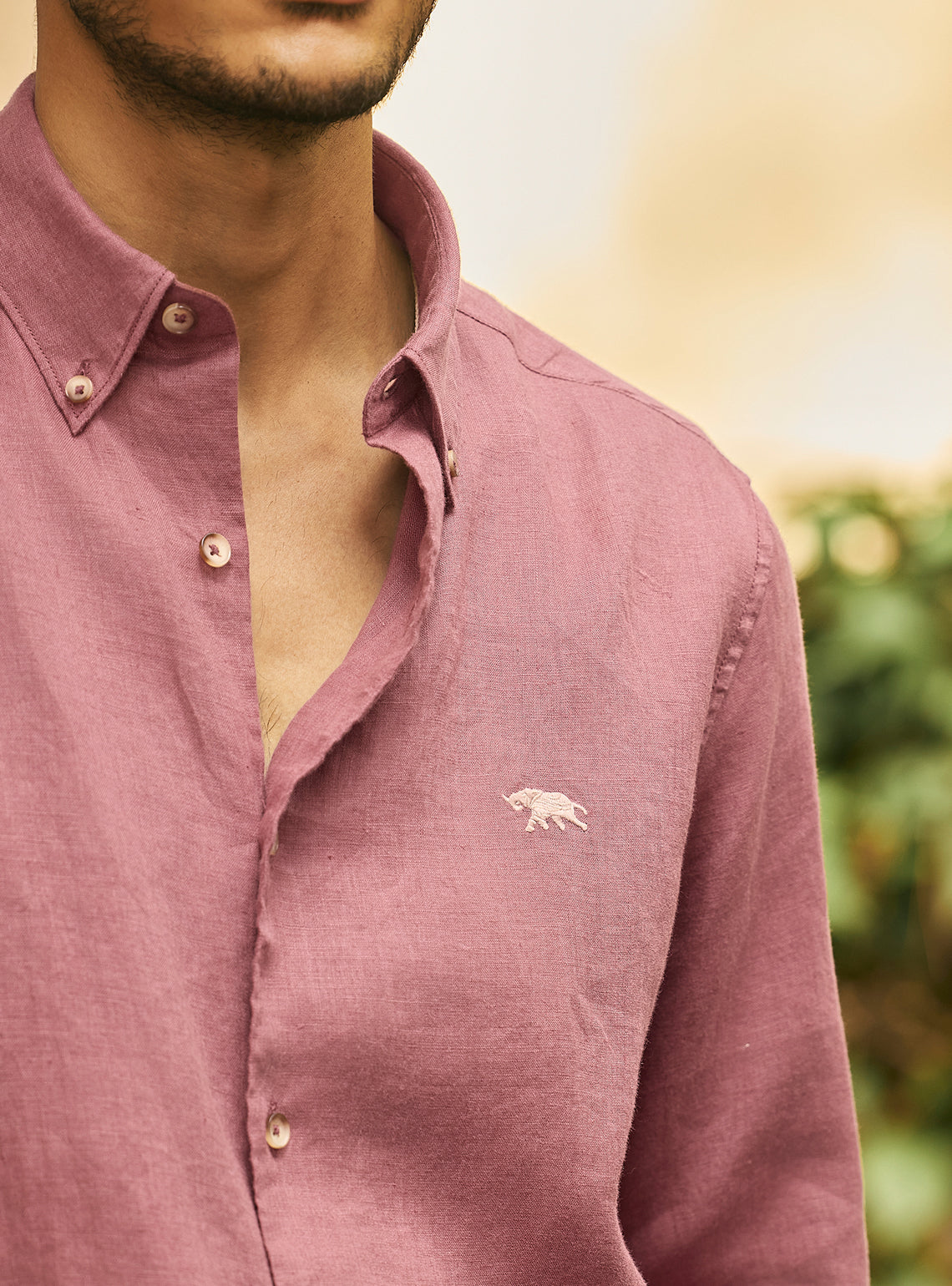 Aurora Pink Linen Shirt