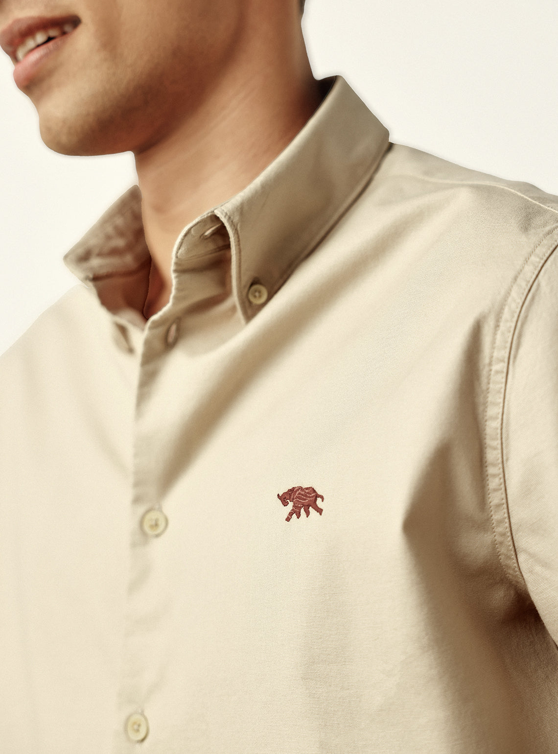 Sand Oxford Shirt