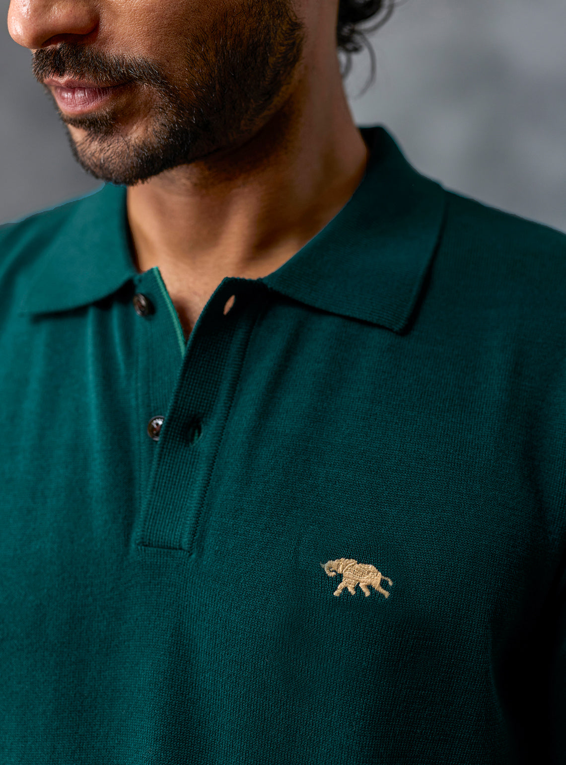 Encore Teal Cotton Polo