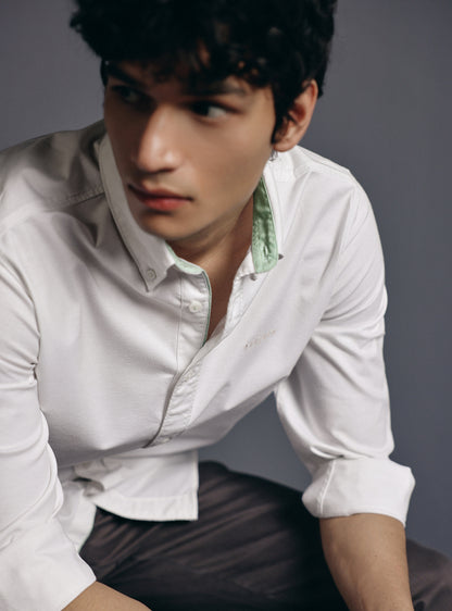 Lily White Cotton Oxford Shirt