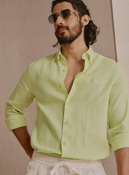 Reef Green Linen Shirt
