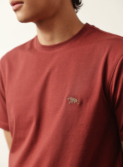 Redwood Rust Cotton Crew