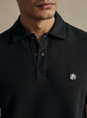 Midnight Black Cotton Triblend Pullover