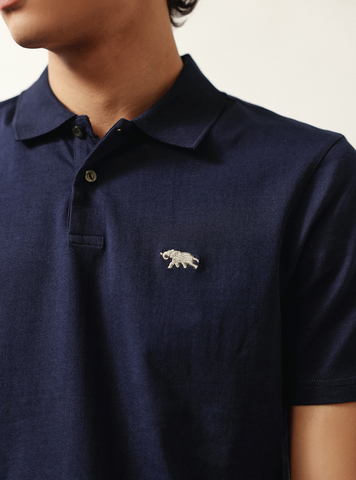 Vulcan Navy Cotton Polo