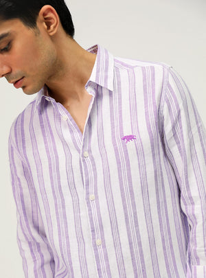 Rich Lavender Stripe Shirt
